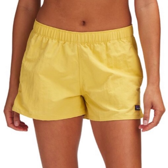 Patagonia Pants - Patagonia Yellow Barely Baggies Shorts